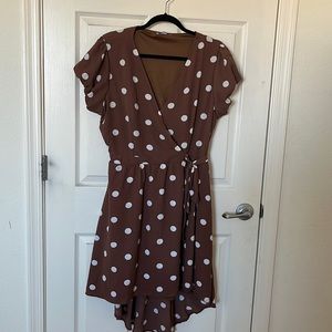 NY&Co Polka Dot High Low Dress
